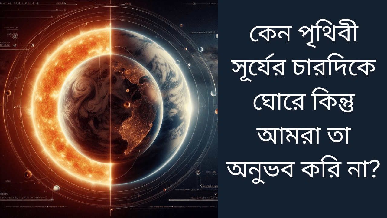 কেন পৃথিবী সূর্যের চারদিকে ঘোরে কিন্তু আমরা তা অনুভব করি না?